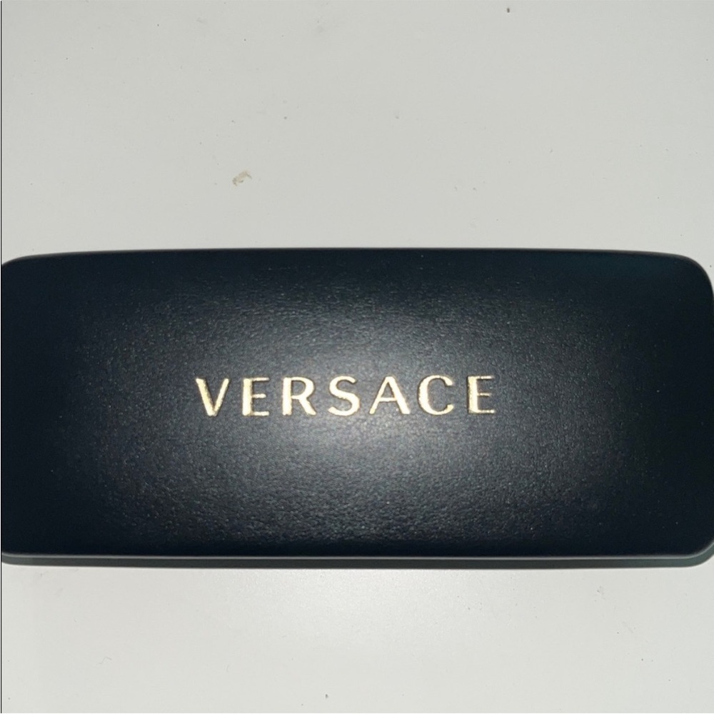 Versace Black Case with Gold Lettering
